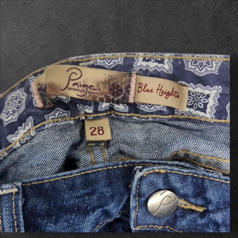 PAIGE Straight Leg Jeans - 28 - Picture 4 of 8
